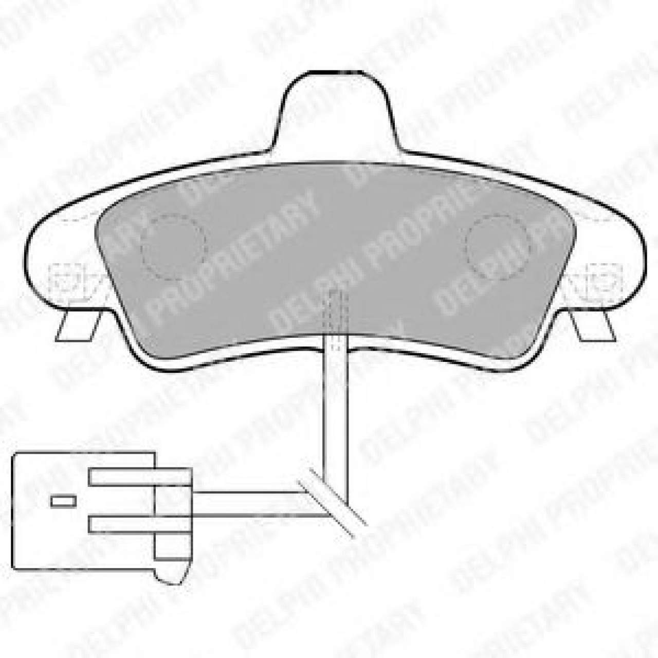 Set placute frana,frana disc FORD MONDEO II (BAP) (1996 - 2000) DELPHI LP1683 piesa NOUA