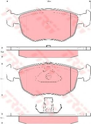 Set placute frana,frana disc FORD MONDEO II Combi (BNP) (1996 - 2000) TRW GDB1618 piesa NOUA