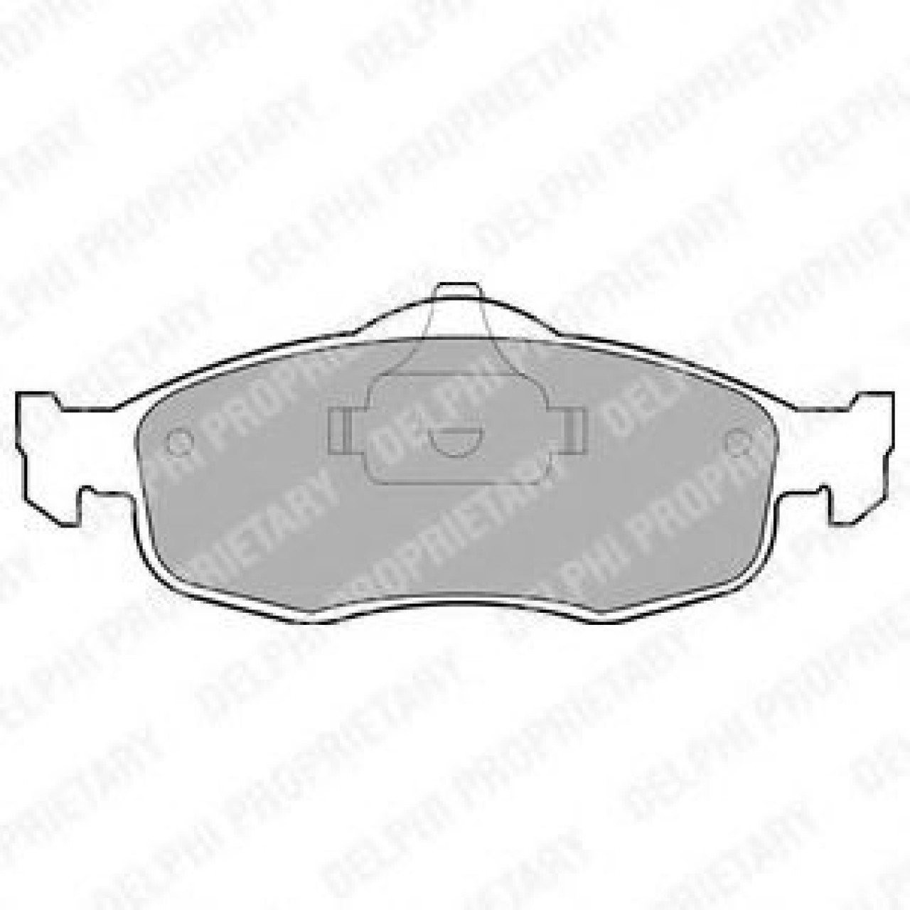 Set placute frana,frana disc FORD MONDEO II Limuzina (BFP) (1996 - 2000) DELPHI LP782 piesa NOUA