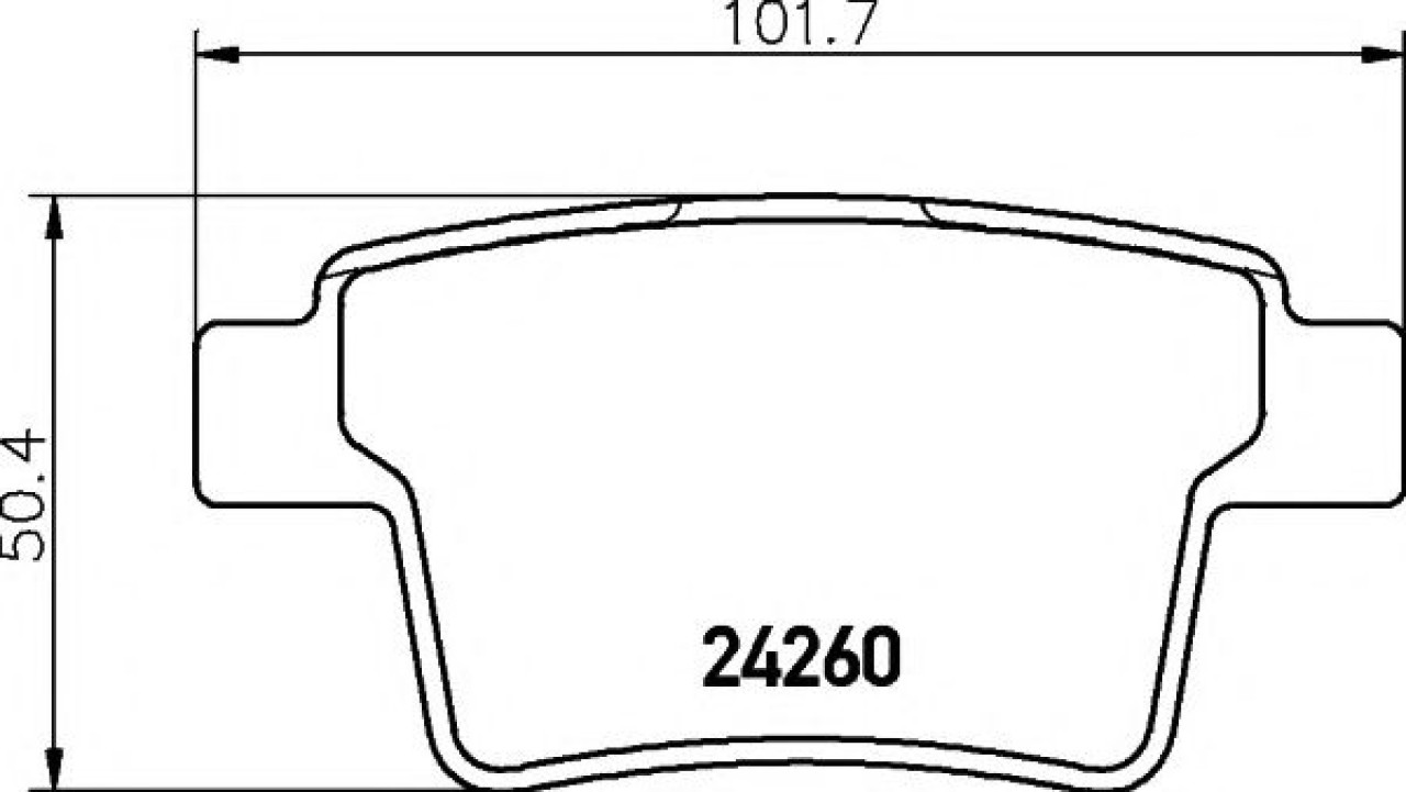 Set placute frana,frana disc FORD MONDEO III (B5Y) (2000 - 2007) TEXTAR 2426001 piesa NOUA