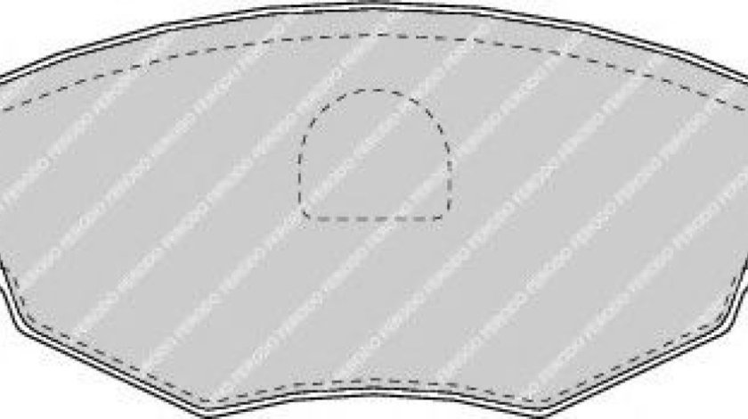 Set placute frana,frana disc FORD MONDEO III (B5Y) (2000 - 2007) FERODO FDB1425 piesa NOUA