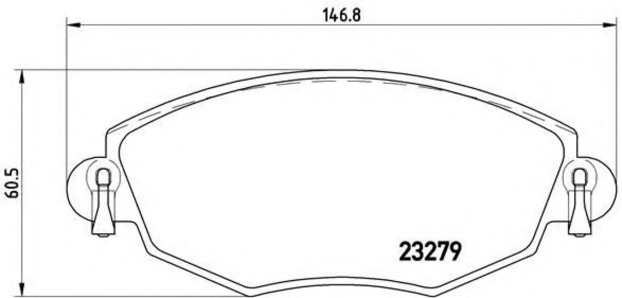 Set placute frana,frana disc FORD MONDEO III Combi (BWY) (2000 - 2007) BREMBO P 24 060 piesa NOUA