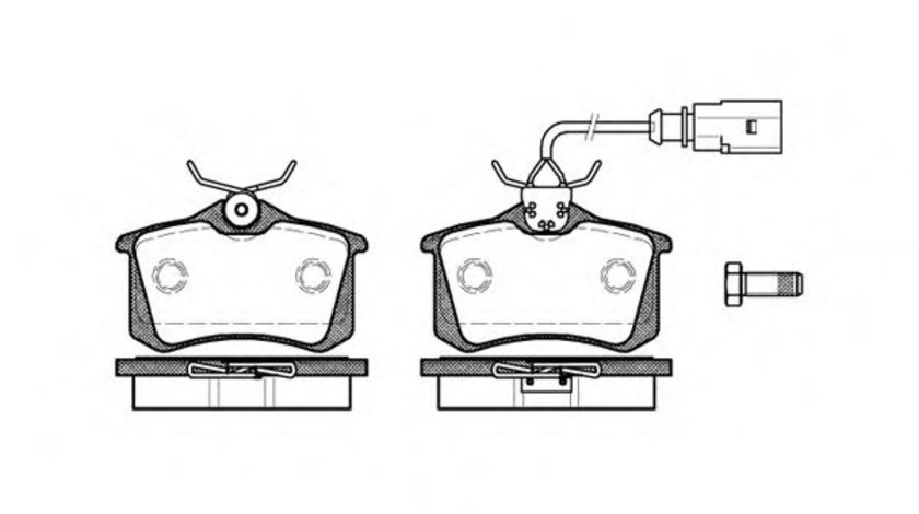 Set placute frana,frana disc FORD MONDEO III Limuzina (B4Y) (2000 - 2007) REMSA 0263.51 piesa NOUA