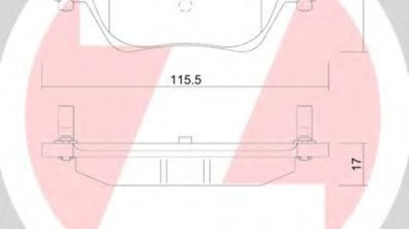 Set placute frana,frana disc FORD MONDEO III Combi (BWY) (2000 - 2007) ZIMMERMANN 23557.170.1 piesa NOUA