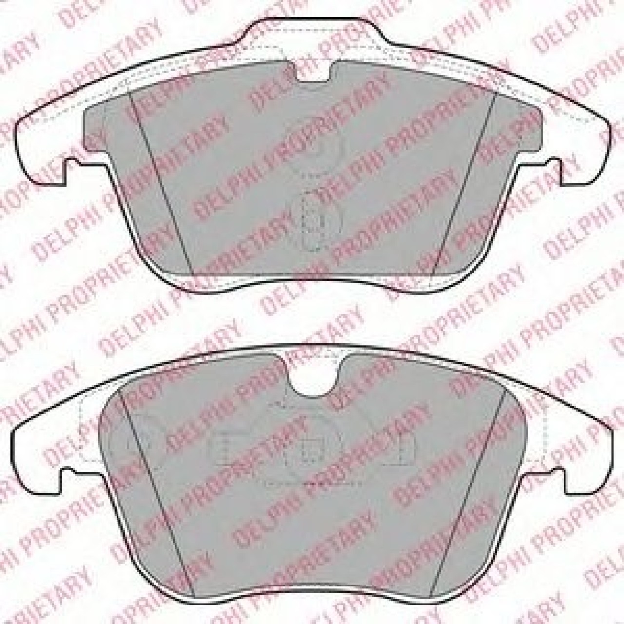 Set placute frana,frana disc FORD MONDEO IV (BA7) (2007 - 2016) DELPHI LP1967 piesa NOUA