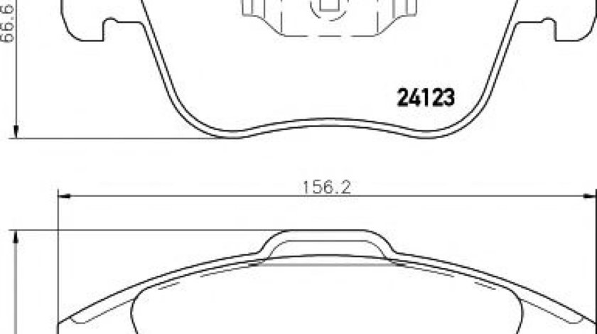 Set placute frana,frana disc FORD MONDEO IV Turnier (BA7) (2007 - 2016) HELLA PAGID 8DB 355 012-891 piesa NOUA