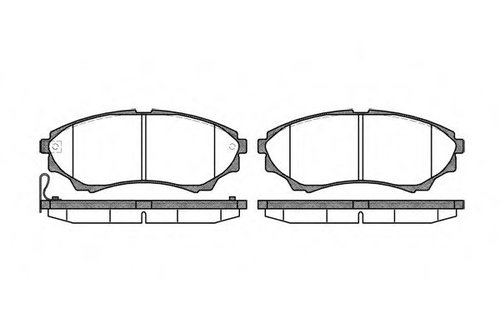 Set placute frana,frana disc FORD RANGER (ER, EQ) (1998 - 2006) REMSA 1151.00 piesa NOUA