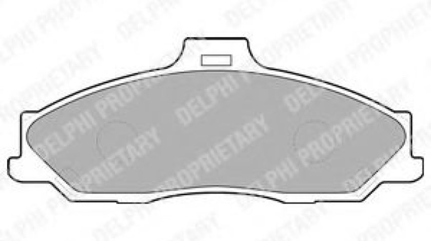 Set placute frana,frana disc FORD RANGER (ES, ET) (2005 - 2012) DELPHI LP1555 piesa NOUA