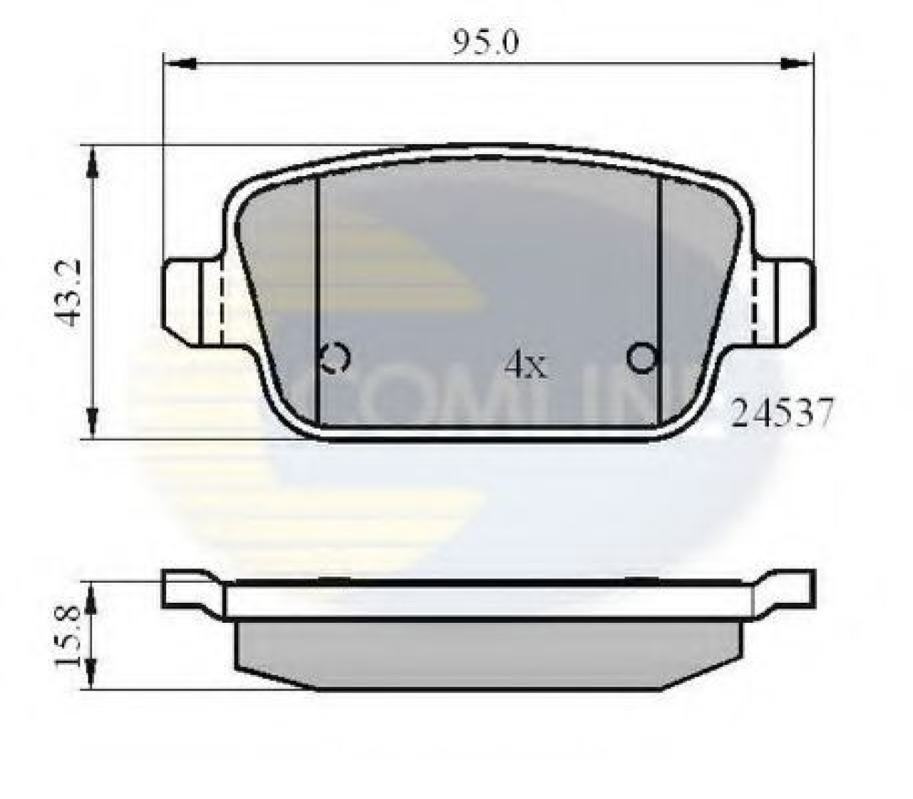 Set placute frana,frana disc FORD S-MAX (WA6) (2006 - 2016) COMLINE CBP01610 piesa NOUA