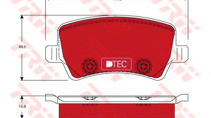 Set placute frana,frana disc FORD S-MAX (WA6) (2006 - 2016) TRW GDB1685DTE piesa NOUA