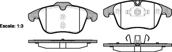 Set placute frana,frana disc FORD S-MAX (WA6) (2006 - 2016) REMSA 1219.00 piesa NOUA