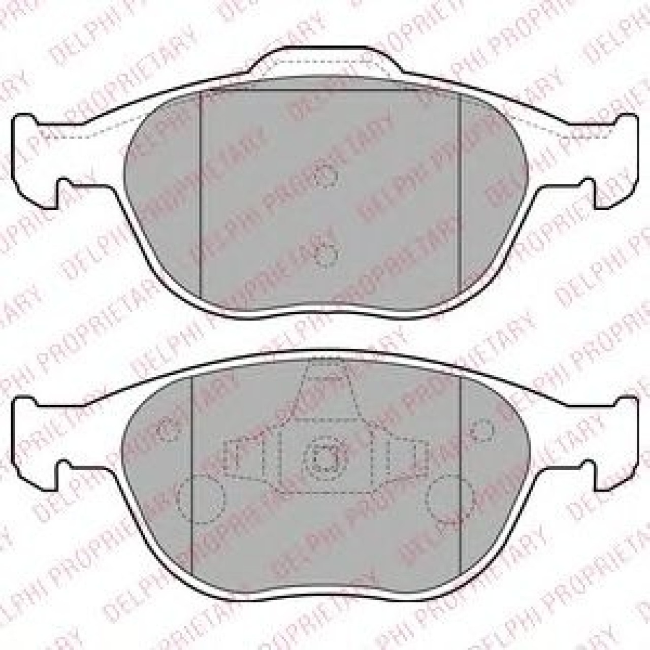 Set placute frana,frana disc FORD TOURNEO CONNECT (2002 - 2016) DELPHI LP1724 piesa NOUA