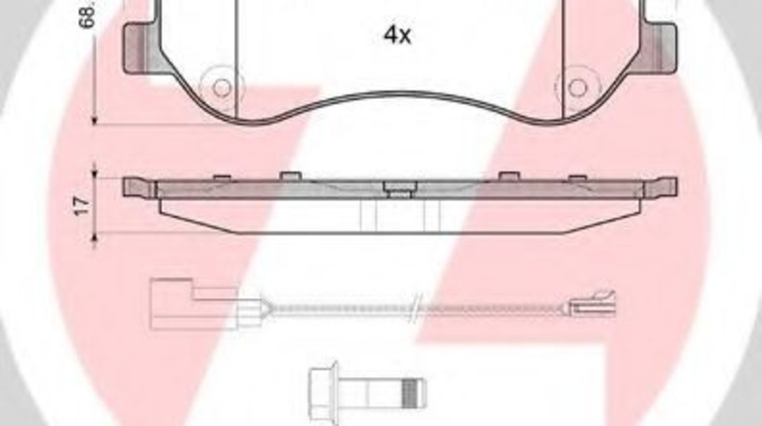 Set placute frana,frana disc FORD TOURNEO CUSTOM bus (2012 - 2016) ZIMMERMANN 25602.170.2 piesa NOUA