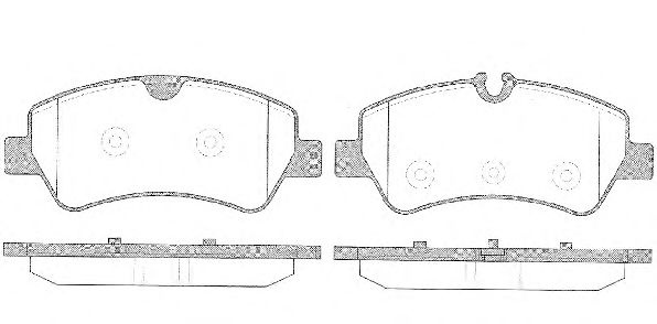 Set placute frana,frana disc FORD TOURNEO CUSTOM bus (2012 - 2016) REMSA 1521.00 piesa NOUA