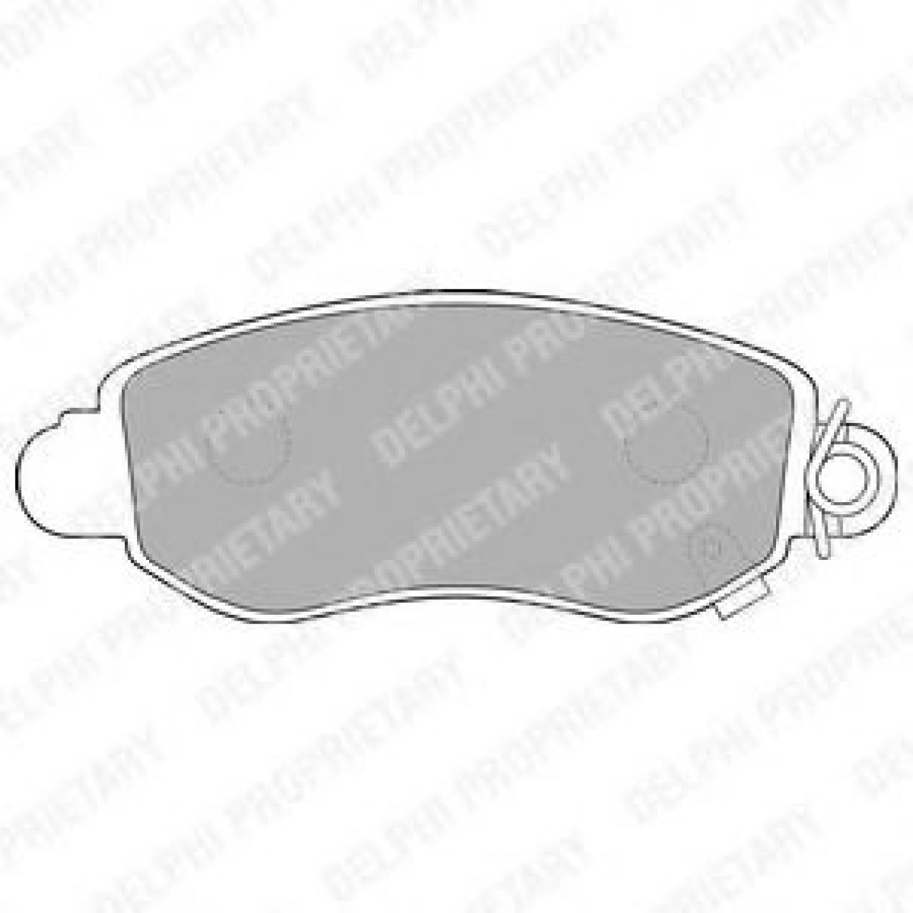 Set placute frana,frana disc FORD TRANSIT bus (FD, FB, FS, FZ, FC) (2000 - 2006) DELPHI LP1582 piesa NOUA