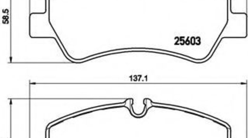 Set placute frana,frana disc FORD TRANSIT bus (2013 - 2016) BREMBO P 24 160 piesa NOUA