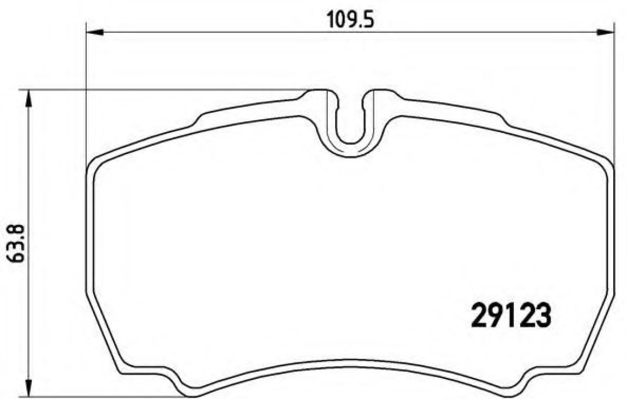 Set placute frana,frana disc FORD TRANSIT bus (2006 - 2014) BREMBO P 24 084 piesa NOUA