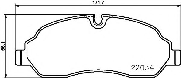 Set placute frana,frana disc FORD TRANSIT bus (2013 - 2016) TEXTAR 2203401 piesa NOUA