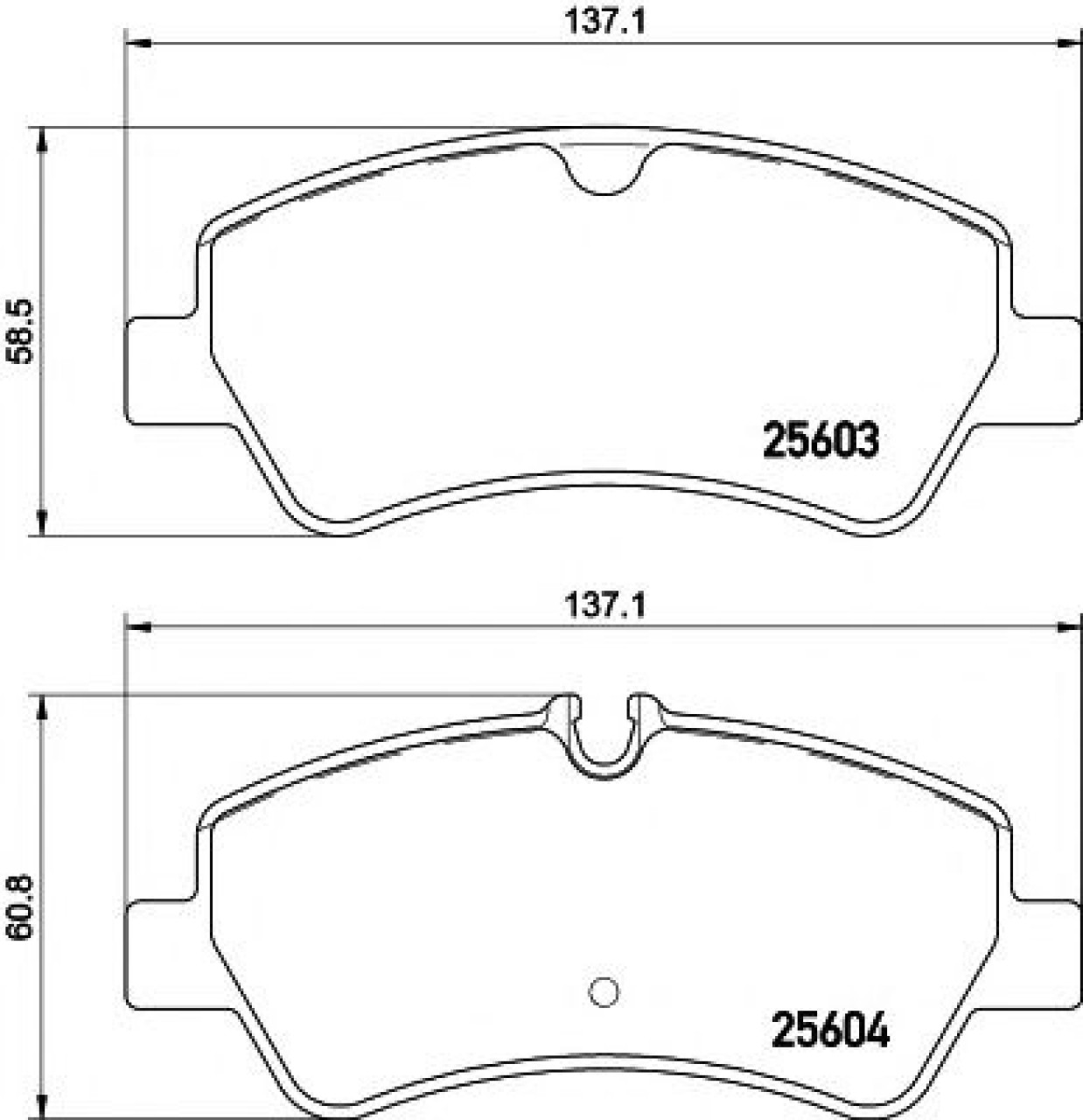 Set placute frana,frana disc FORD TRANSIT bus (2013 - 2016) TEXTAR 2560301 piesa NOUA