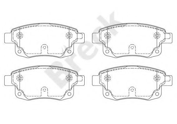 Set placute frana,frana disc FORD TRANSIT bus (2006 - 2014) Break 24486 00 702 10 piesa NOUA