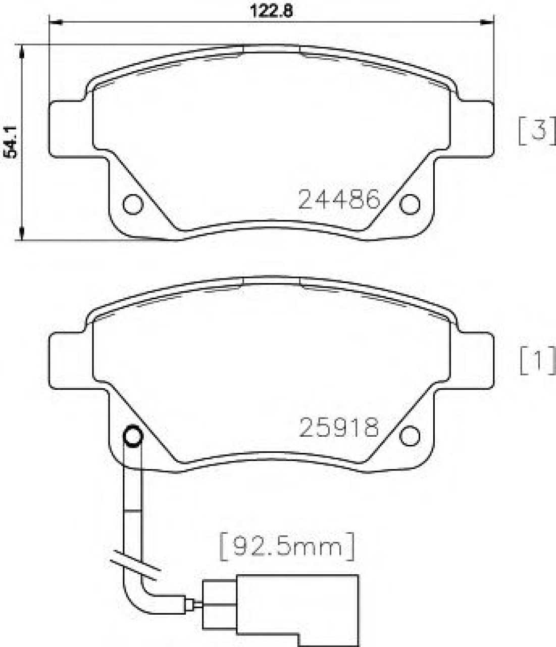 Set placute frana,frana disc FORD TRANSIT platou / sasiu (2006 - 2014) TEXTAR 2448601 piesa NOUA
