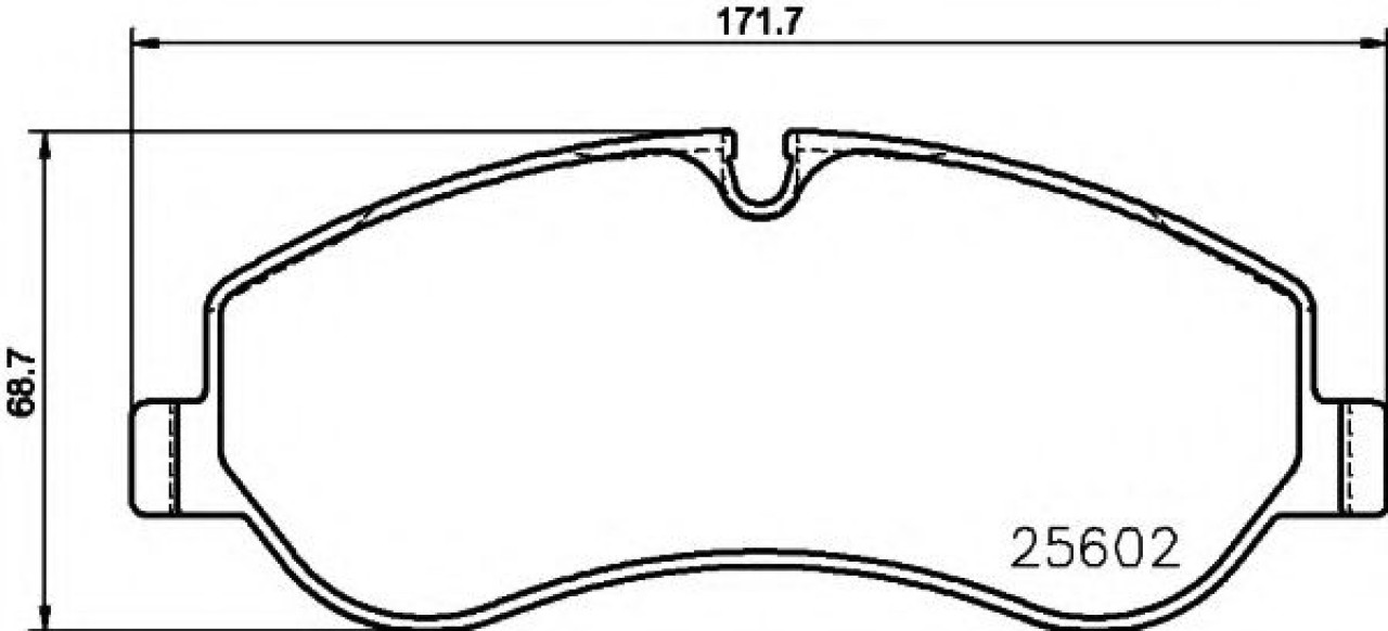 Set placute frana,frana disc FORD TRANSIT platou / sasiu (2013 - 2016) TEXTAR 2560201 piesa NOUA