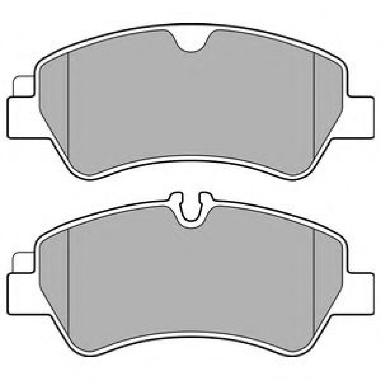 Set placute frana,frana disc FORD TRANSIT platou / sasiu (2013 - 2016) DELPHI LP2662 piesa NOUA