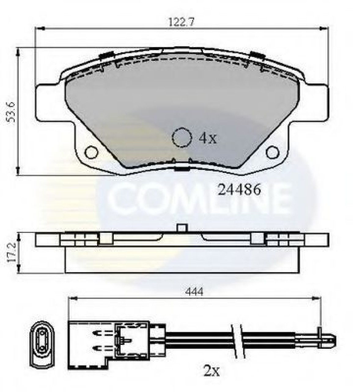 Set placute frana,frana disc FORD TRANSIT platou / sasiu (2006 - 2014) COMLINE CBP21554 piesa NOUA