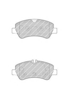 Set placute frana,frana disc FORD TRANSIT platou / sasiu (2013 - 2016) FERODO FVR4398 piesa NOUA