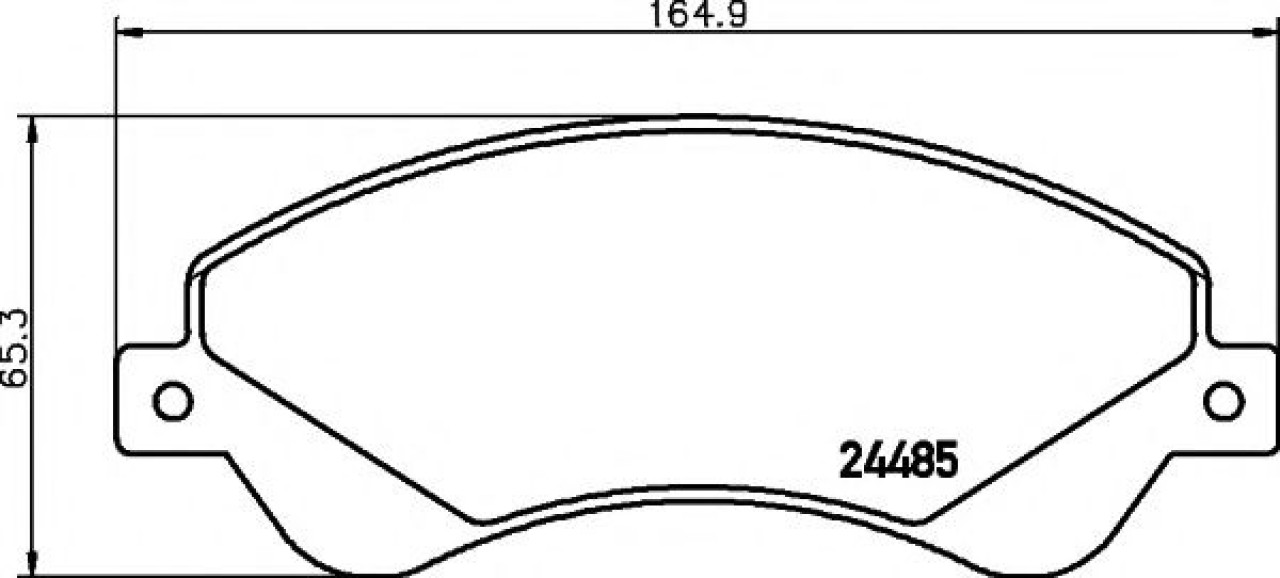Set placute frana,frana disc FORD TRANSIT platou / sasiu (2006 - 2014) TEXTAR 2448501 piesa NOUA