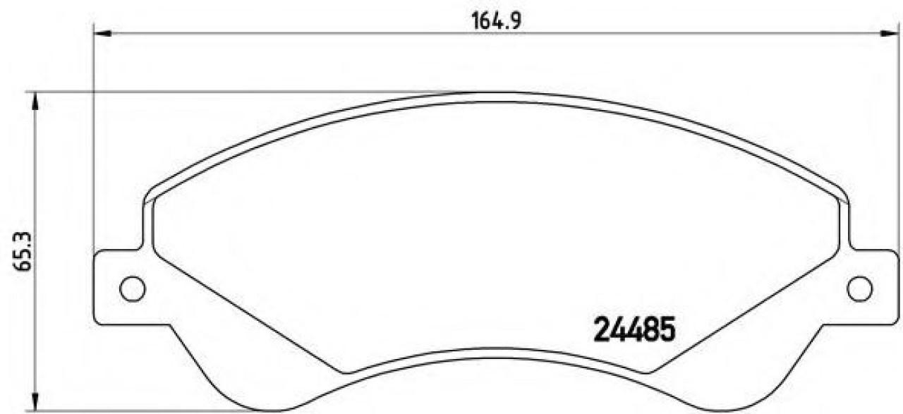 Set placute frana,frana disc FORD TRANSIT platou / sasiu (2006 - 2014) BREMBO P 24 065 piesa NOUA