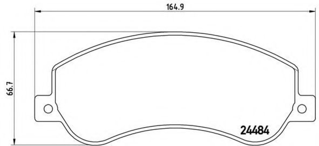 Set placute frana,frana disc FORD TRANSIT platou / sasiu (2006 - 2014) BREMBO P 24 064 piesa NOUA