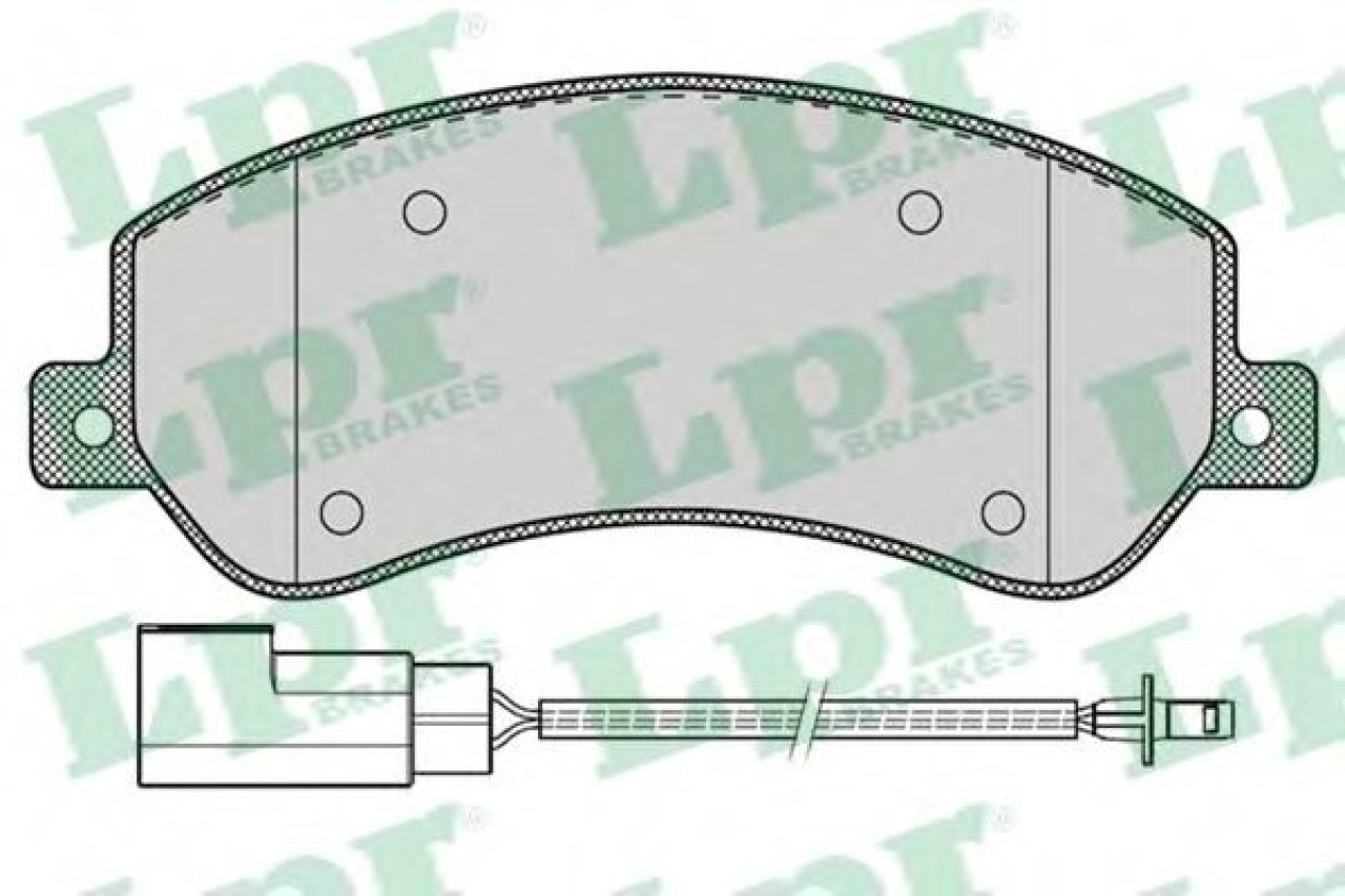Set placute frana,frana disc FORD TRANSIT platou / sasiu (2006 - 2014) LPR 05P1260 piesa NOUA