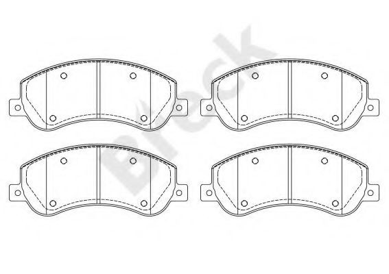 Set placute frana,frana disc FORD TRANSIT caroserie (2006 - 2014) Break 24484 00 703 10 piesa NOUA