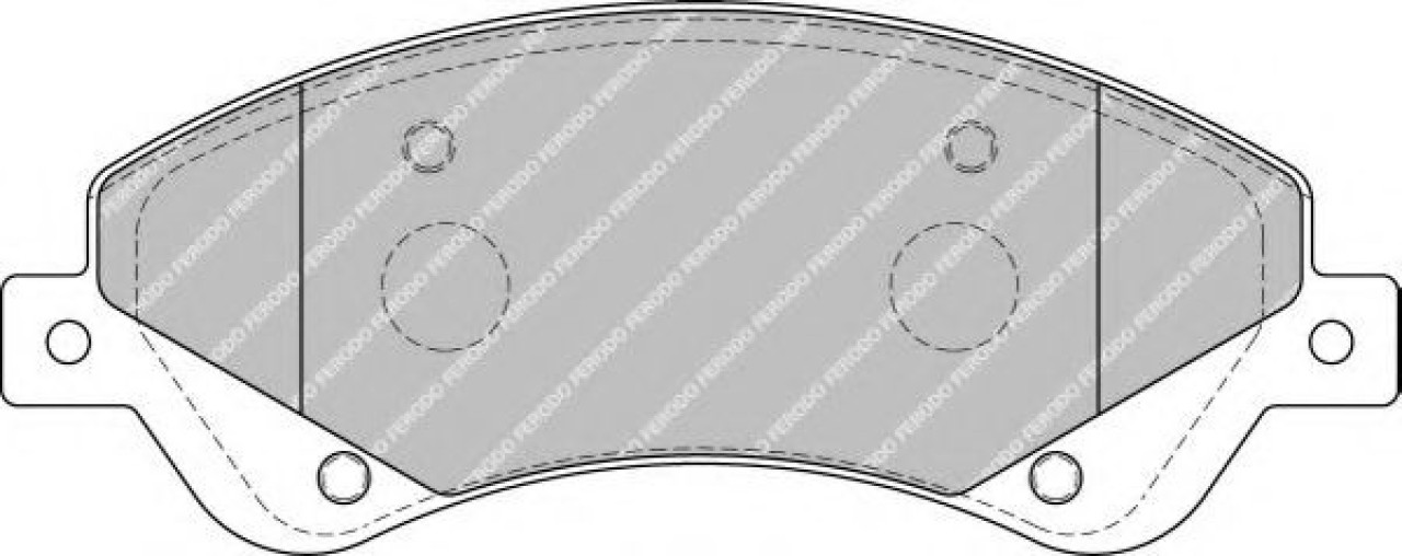 Set placute frana,frana disc FORD TRANSIT caroserie (2006 - 2014) FERODO FVR1929 piesa NOUA