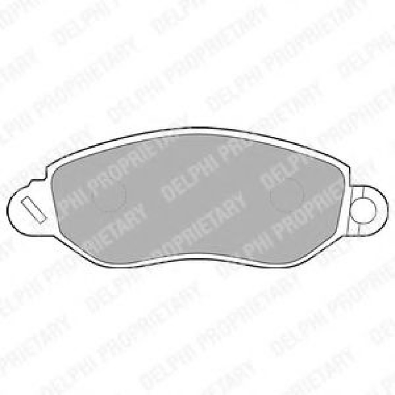 Set placute frana,frana disc FORD TRANSIT caroserie (FA) (2000 - 2006) DELPHI LP1583 piesa NOUA