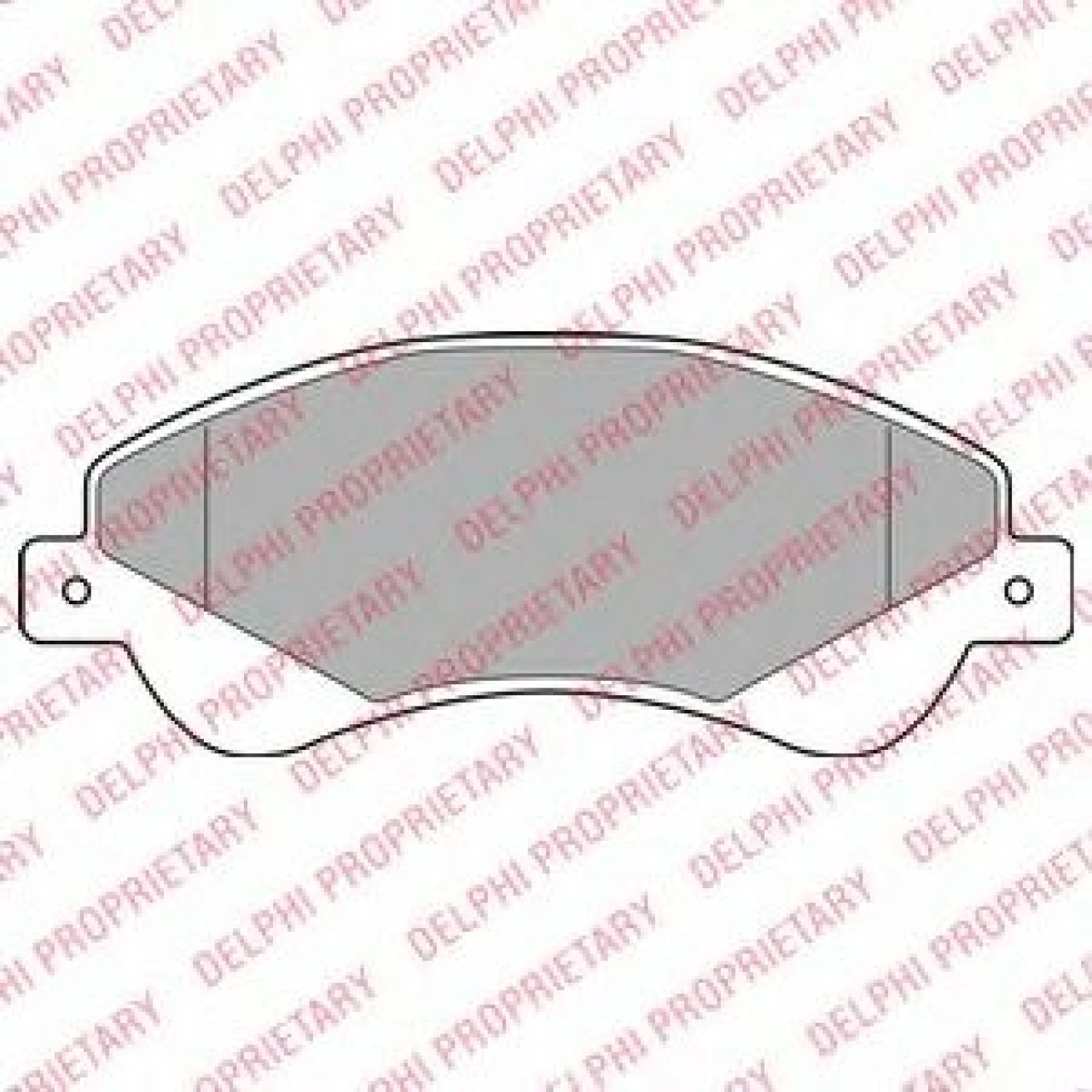 Set placute frana,frana disc FORD TRANSIT caroserie (2006 - 2014) DELPHI LP1953 piesa NOUA