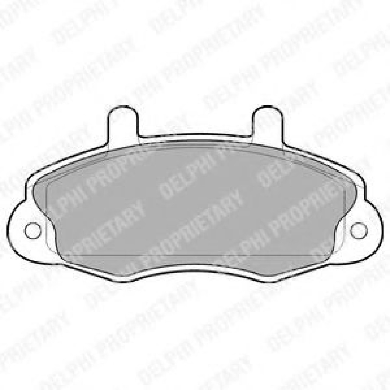 Set placute frana,frana disc FORD TRANSIT caroserie (E) (1994 - 2000) DELPHI LP766 piesa NOUA