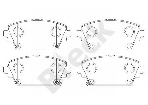 Set placute frana,frana disc HONDA ACCORD VI (CG, CK) (1997 - 2003) Break 23094 00 701 00 piesa NOUA