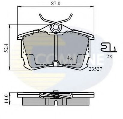 Set placute frana,frana disc HONDA ACCORD VI (CG, CK) (1997 - 2003) COMLINE CBP3803 piesa NOUA