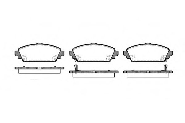 Set placute frana,frana disc HONDA ACCORD VI (CG, CK) (1997 - 2003) REMSA 0700.02 piesa NOUA