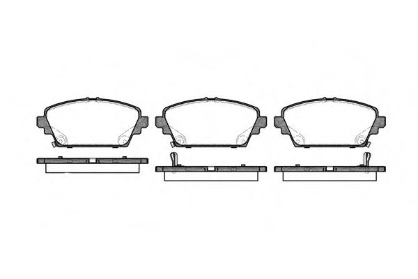 Set placute frana,frana disc HONDA ACCORD VI (CG, CK) (1997 - 2003) REMSA 0694.02 piesa NOUA
