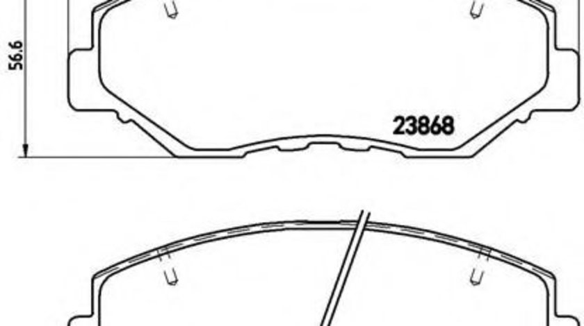 Set placute frana,frana disc HONDA ACCORD VII (CL) (2003 - 2008) BREMBO P 28 035 piesa NOUA