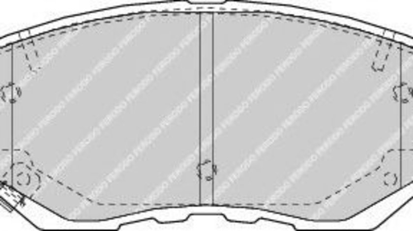 Set placute frana,frana disc HONDA ACCORD VII (CM) (2002 - 2008) FERODO FDB1658 piesa NOUA