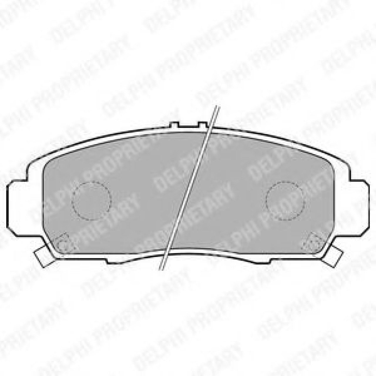 Set placute frana,frana disc HONDA ACCORD VII (CM) (2002 - 2008) DELPHI LP1704 piesa NOUA