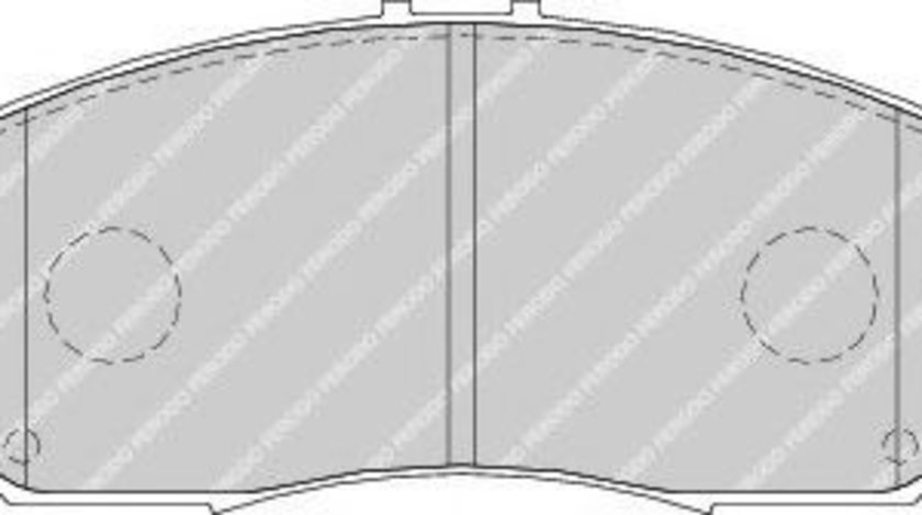 Set placute frana,frana disc HONDA ACCORD VII (CM) (2002 - 2008) FERODO FDB1669 piesa NOUA