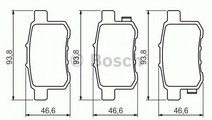 Set placute frana,frana disc HONDA ACCORD VIII (CU...