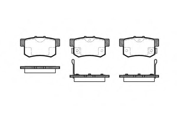 Set placute frana,frana disc HONDA ACCORD VIII (CU) (2008 - 2016) REMSA 0325.02 piesa NOUA