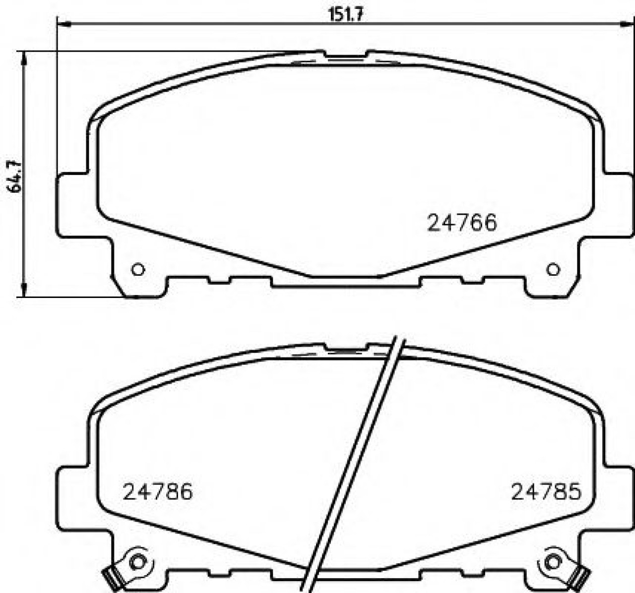 Set placute frana,frana disc HONDA ACCORD VIII (CU) (2008 - 2016) TEXTAR 2476601 piesa NOUA