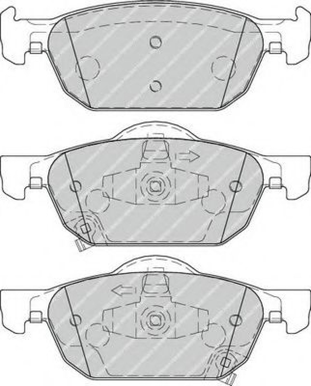 Set placute frana,frana disc HONDA ACCORD VIII TOURER (2008 - 2016) FERODO FDB4269 piesa NOUA